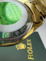 Gold Green Dial Day-Date Luxury Watch with Diamond Bezel - Image 6