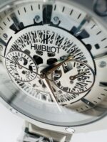 Luxury Chronograph Stainless Steel Watch – White Dial with Date Display - Image 2