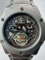 Luxury Skeleton Automatic Watch with Stainless Steel Bracelet – Premium Mechanical Design - Image 2