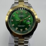Luxury Two-Tone Datejust Watch with Green Dial – Gold & Silver Stainless Steel Timepiece