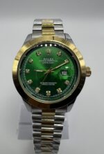 Luxury Two-Tone Datejust Watch with Green Dial – Gold & Silver Stainless Steel Timepiece